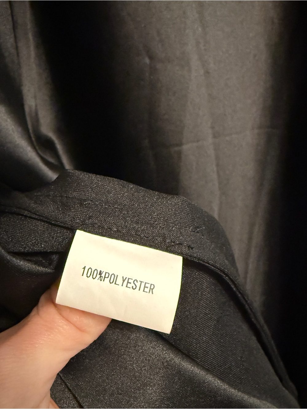 New Petal & Pup Persia Black Satin Dress Women’s 14 Silky Sleek Date Night Event - Picture 14 of 14